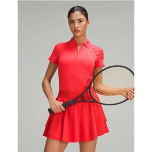 Lululemon Skirt 0 Court Rival High Rise Long Ruffle Tennis Skort Red Athletic